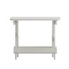 Flash Furniture White Portable Folding Adirondack Side Table LE-HMP-2012-1620H-WT-GG